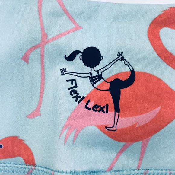 NWT Flexi Lexi Flamingo Leggings Sz M - Picture 6 of 6